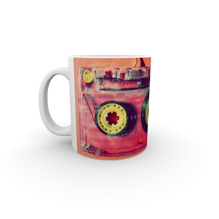 11oz Ceramic Mug - Cassette Red - printonitshop