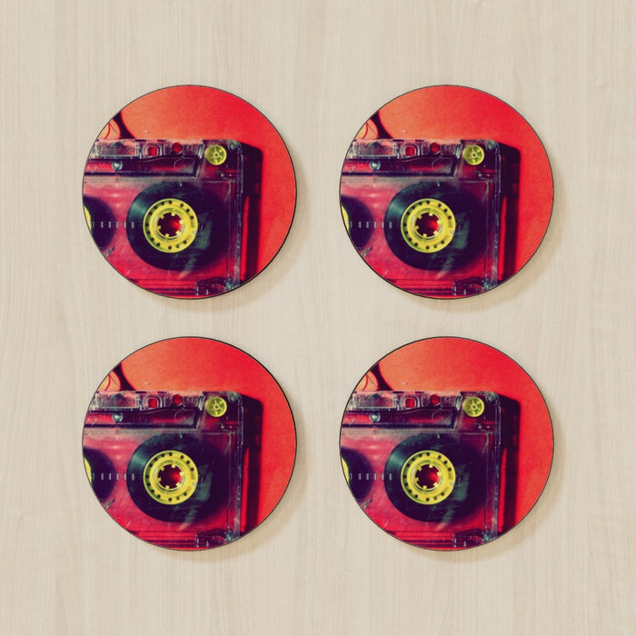 Coasters - Cassette Red - printonitshop