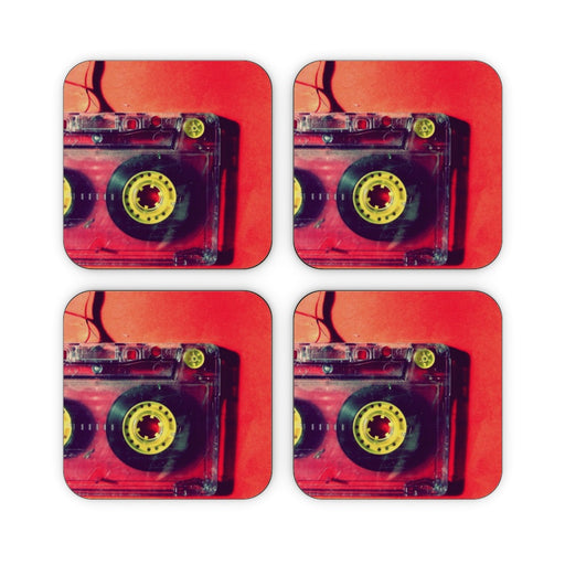 Coasters - Cassette Red - printonitshop