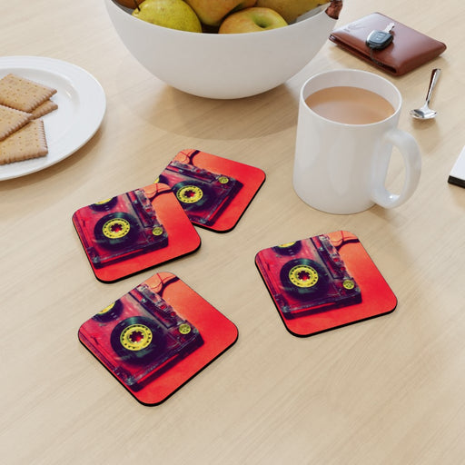 Coasters - Cassette Red - printonitshop