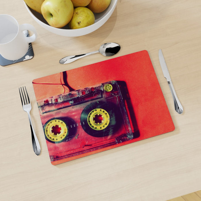 Placemat - Cassette Red - printonitshop