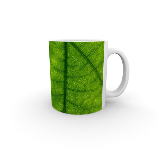 11oz Ceramic Mug - Green Leaf - printonitshop