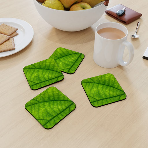 Coasters - Green Leaf - printonitshop