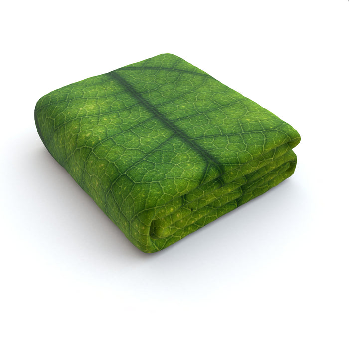 Blanket - Green Leaf - printonitshop