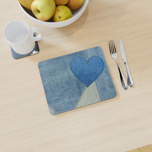 Placemat - Denim Heart - printonitshop