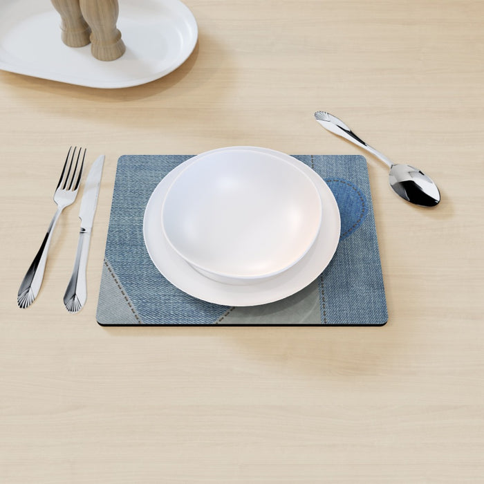 Placemat - Denim Heart - printonitshop