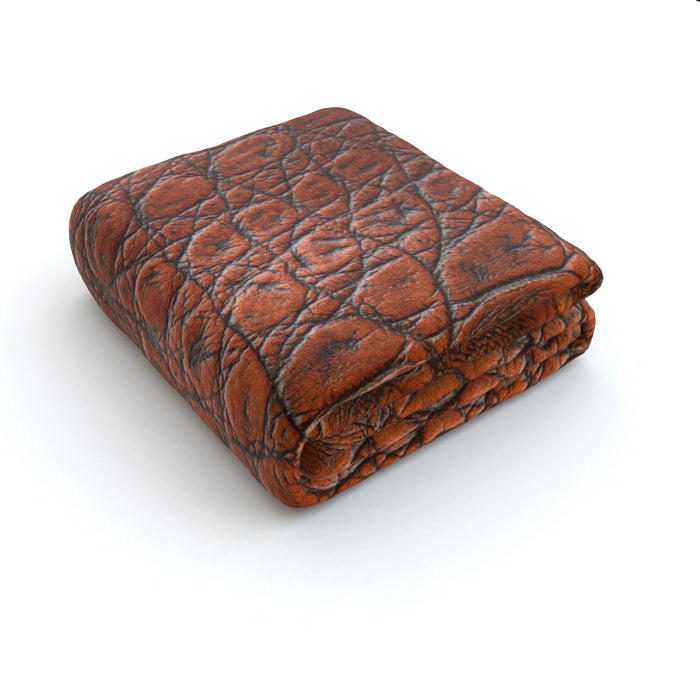 Blanket - Brown Croc - printonitshop