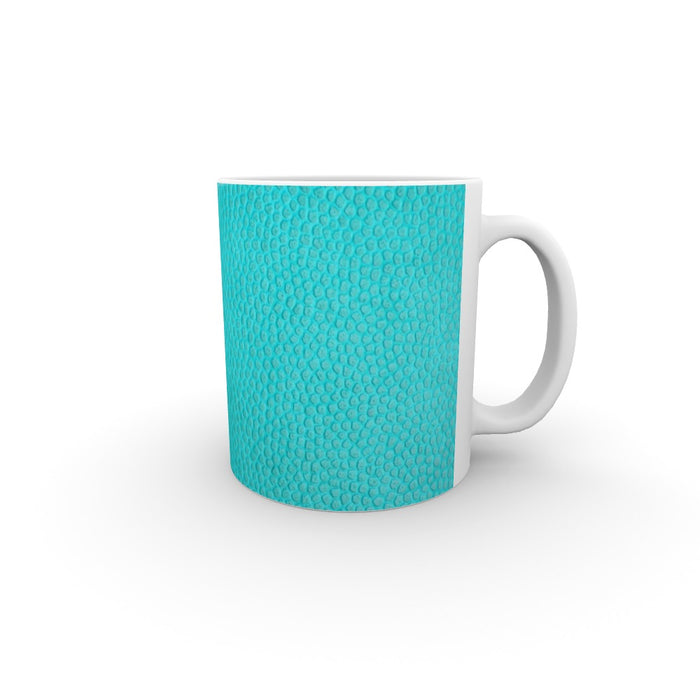 11oz Ceramic Mug - Textured Terquoise - printonitshop