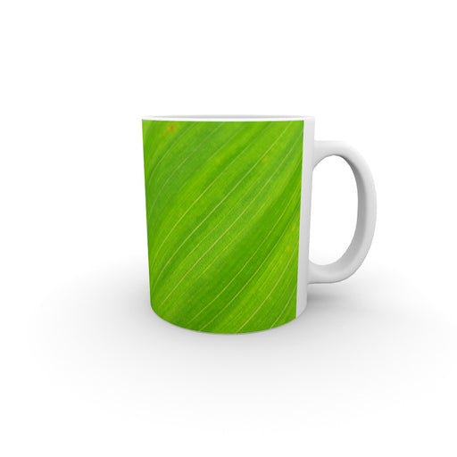 11oz Ceramic Mug - Green Linear - printonitshop