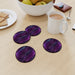 Coasters - Purple Feathers - printonitshop