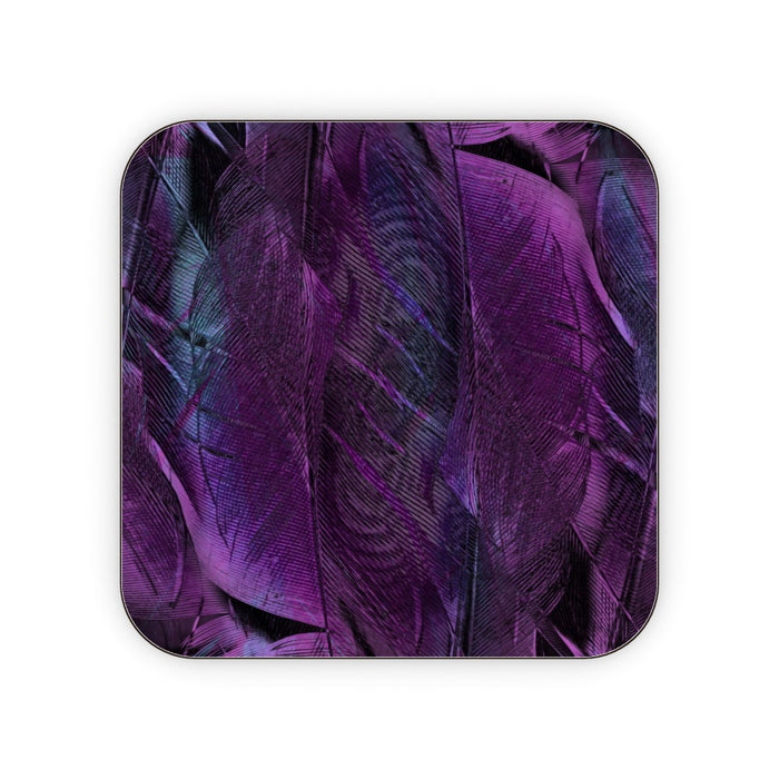 Coasters - Purple Feathers - printonitshop