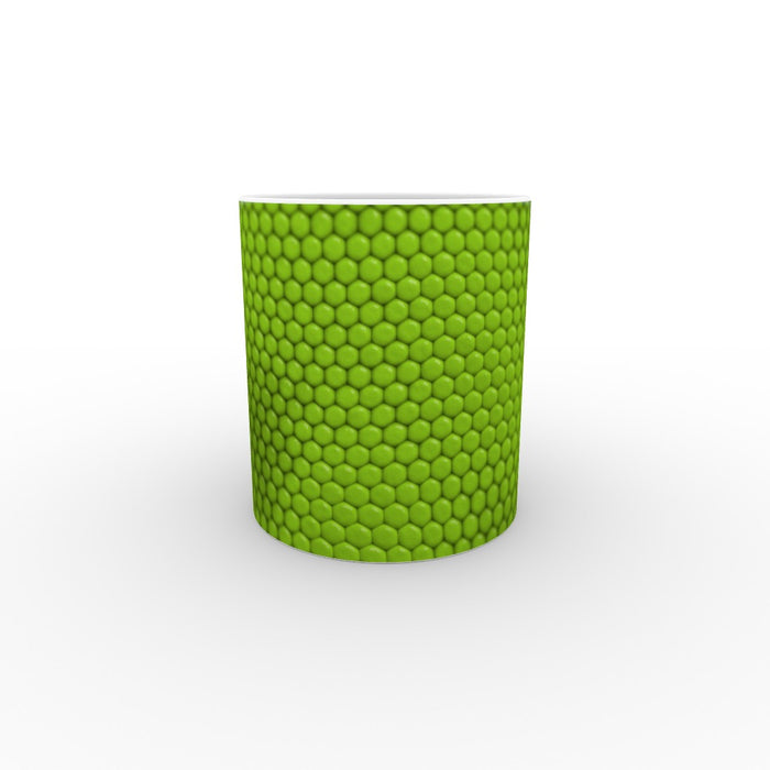 11oz Ceramic Mug - Undulating Green - printonitshop