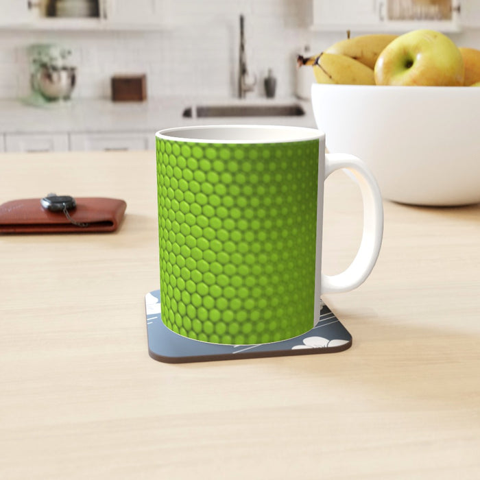 11oz Ceramic Mug - Undulating Green - printonitshop