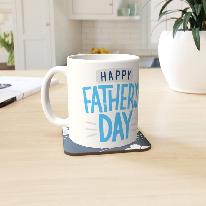 Personalised - 11oz Ceramic Mug - Happy Fathers day - Print On It