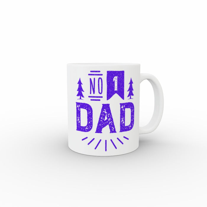 Personalised - 11oz Ceramic Mug - No.1 Dad - Print On It