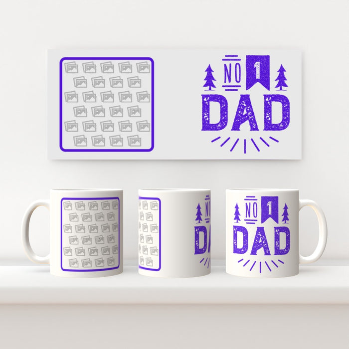 Personalised - 11oz Ceramic Mug - No.1 Dad - Print On It