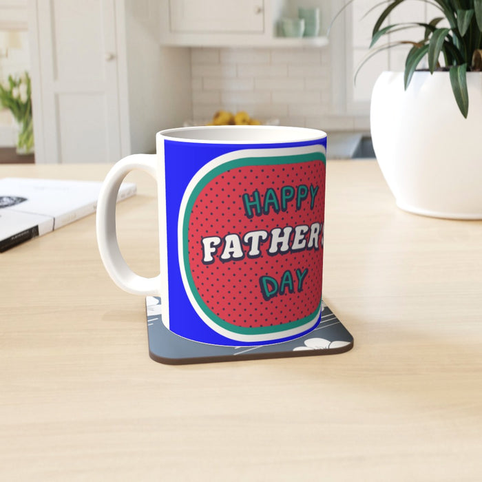 Personalised - 11oz Ceramic Mug - Happy Fathers Day 2 - Print On It