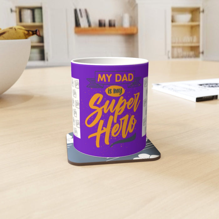 Personalised - 11oz Ceramic Mug - My Dad is my Superhero - Print On It