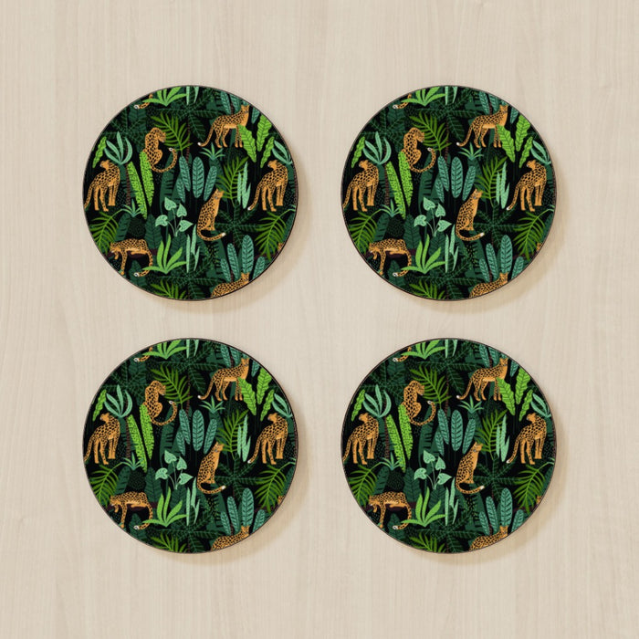 Coasters - Leopard and Jungle - Print On It