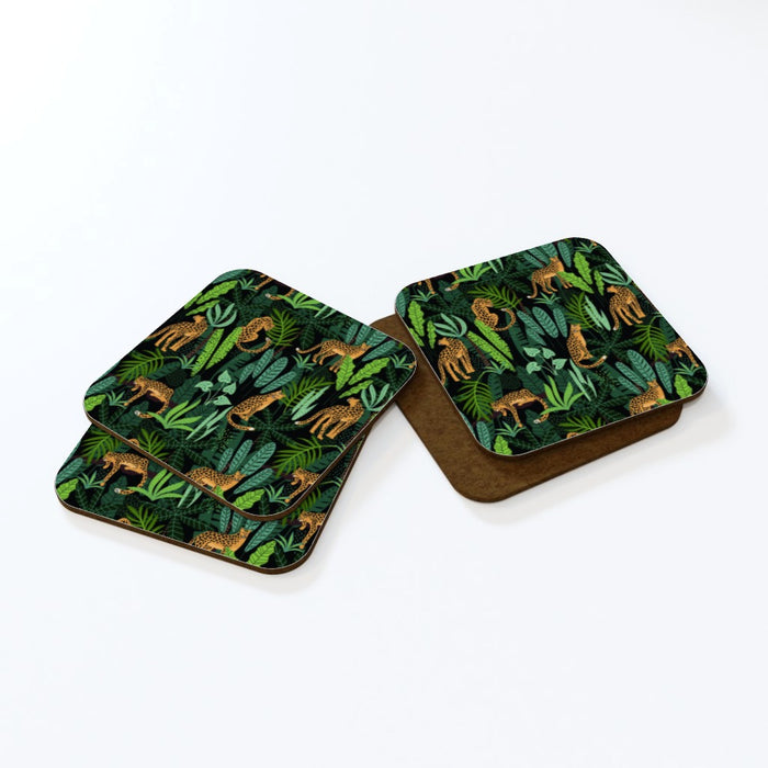 Coasters - Leopard and Jungle - Print On It