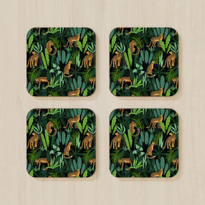 Coasters - Leopard and Jungle - Print On It