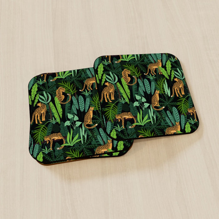 Coasters - Leopard and Jungle - Print On It