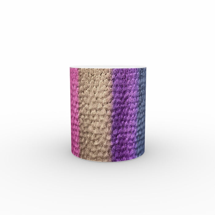 11oz Ceramic Mug - Velvet Stripes - CJ Designs - printonitshop