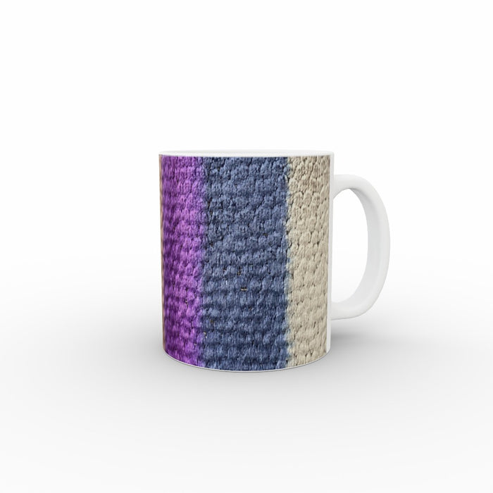 11oz Ceramic Mug - Velvet Stripes - CJ Designs - printonitshop