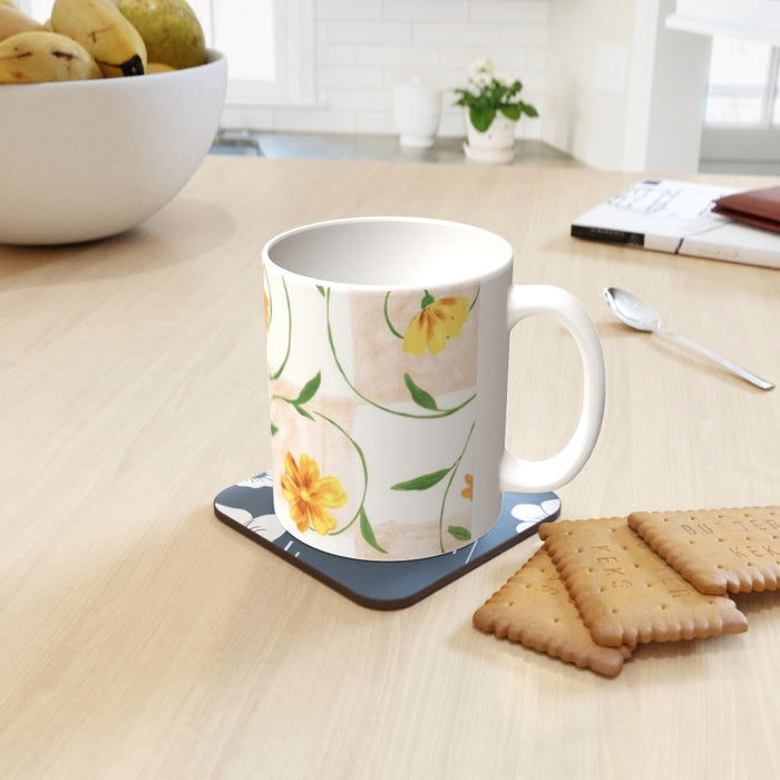 11oz Ceramic Mug - Yellow Wall Crawler - printonitshop