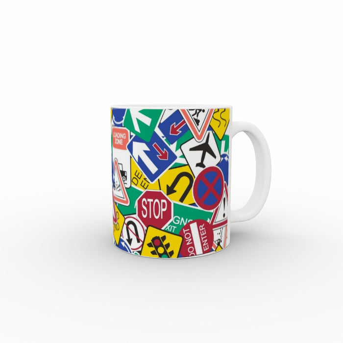 11oz Ceramic Mug - Road Signs - printonitshop