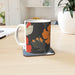 11oz Ceramic Mug - Orange Flowers - printonitshop