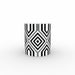 11oz Ceramic Mug - Black and White Structure - printonitshop