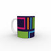 11oz Ceramic Mug - Abstract Blocks - printonitshop