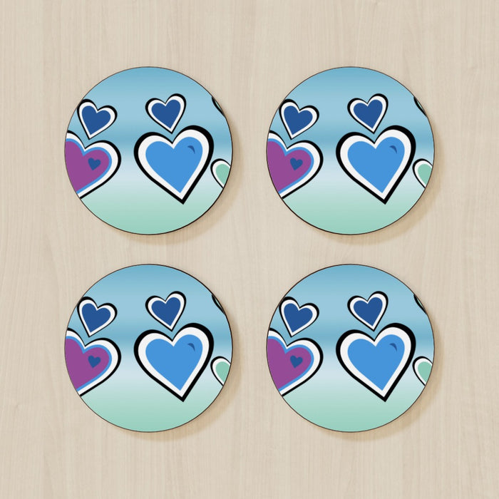 Coasters - Hearts - printonitshop