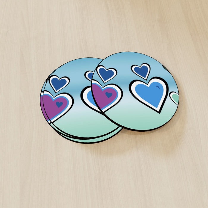 Coasters - Hearts - printonitshop