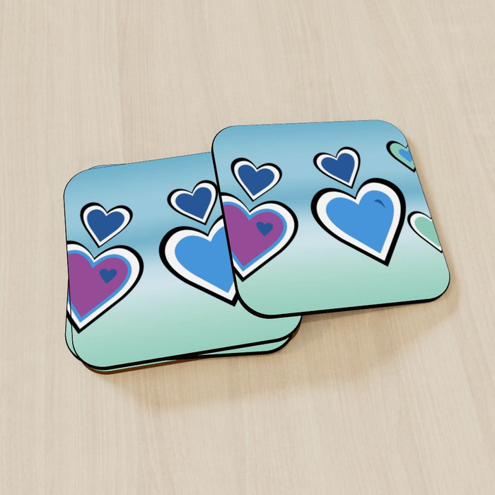 Coasters - Hearts - printonitshop