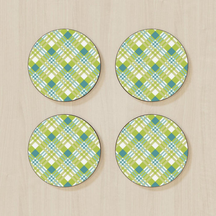 Coasters - Green Cross Stitch - printonitshop