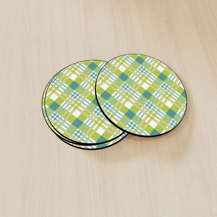 Coasters - Green Cross Stitch - printonitshop