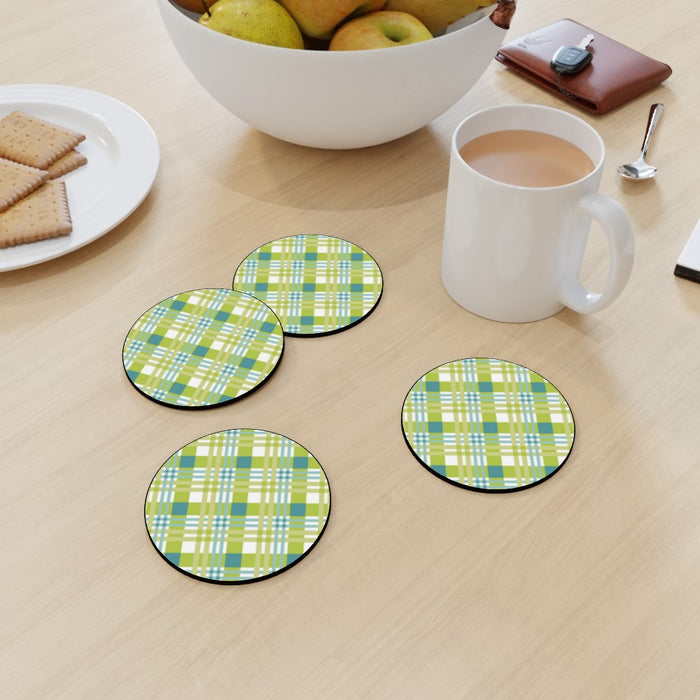 Coasters - Green Cross Stitch - printonitshop