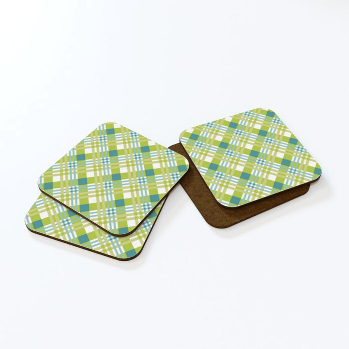 Coasters - Green Cross Stitch - printonitshop