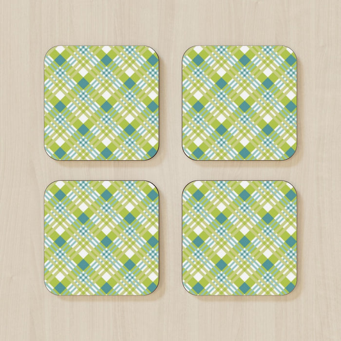 Coasters - Green Cross Stitch - printonitshop