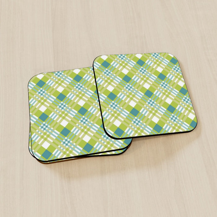 Coasters - Green Cross Stitch - printonitshop