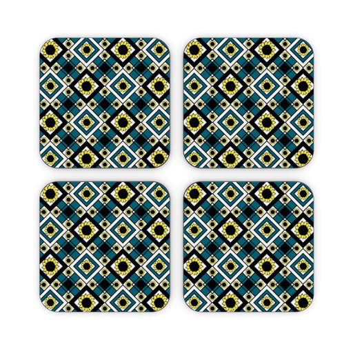 Coasters - Geometric Sunflowers - printonitshop