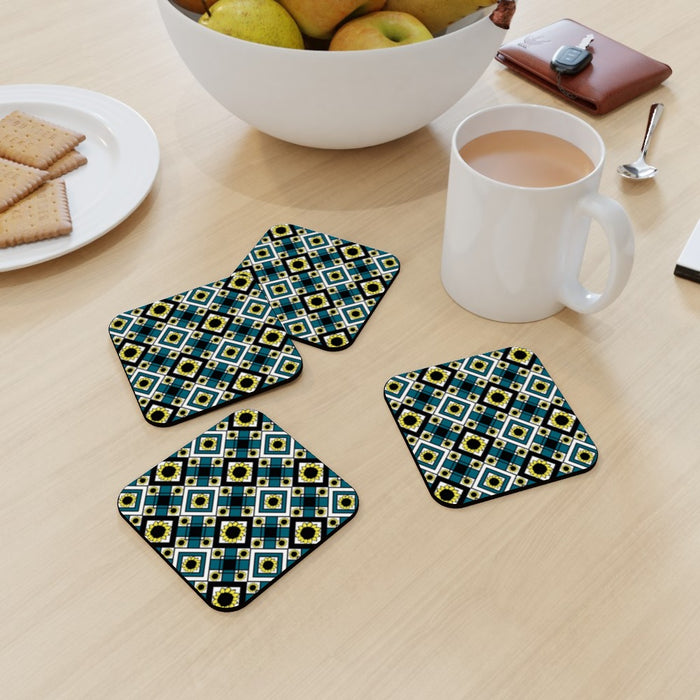 Coasters - Geometric Sunflowers - printonitshop