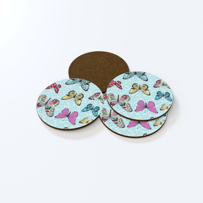 Coasters - Floral Butterflies - printonitshop