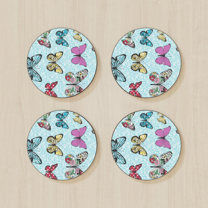 Coasters - Floral Butterflies - printonitshop