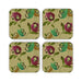 Coasters - Dot Work Flowers - printonitshop