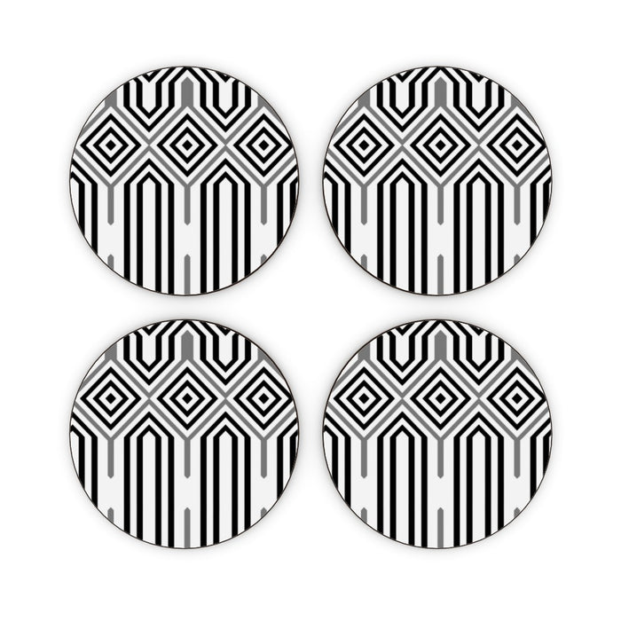 Coasters - Black and White Structure - printonitshop