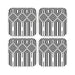Coasters - Black and White Structure - printonitshop