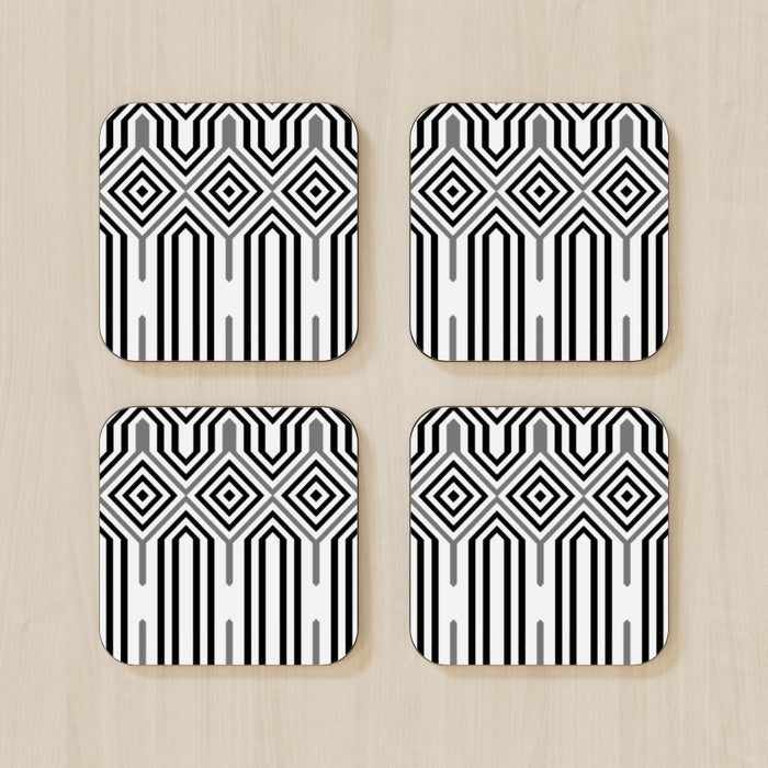 Coasters - Black and White Structure - printonitshop